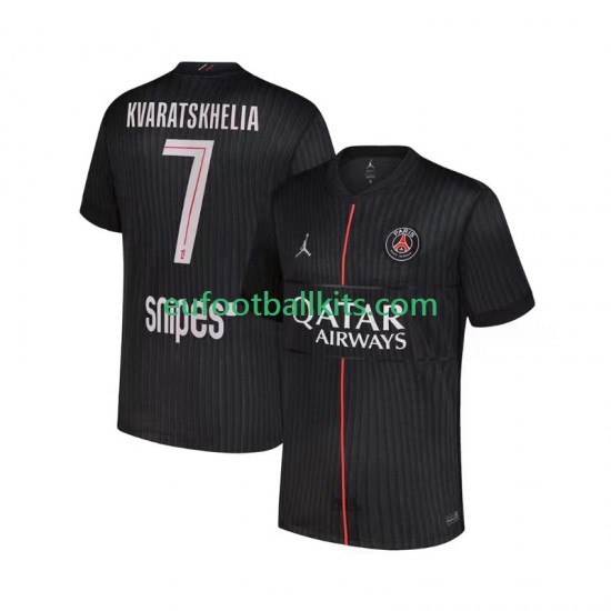 Paris Saint Germain Khvicha Kvaratskhelia 7 Fourth Football Shirts 2025-2026 Men LS