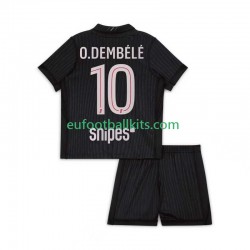 Paris Saint Germain Ousmane Dembele 10 Fourth Football Shirts 2025-2026 Kids LS