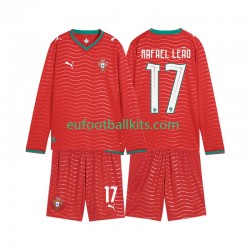 Portugal Rafael Leao 17 Home Football Shirts World Cup 2026 Kids SS