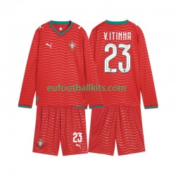 Portugal Vitinha 23 Home Football Shirts World Cup 2026 Kids SS