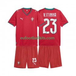 Portugal Vitinha 23 Home Football Shirts World Cup 2026 Kids LS