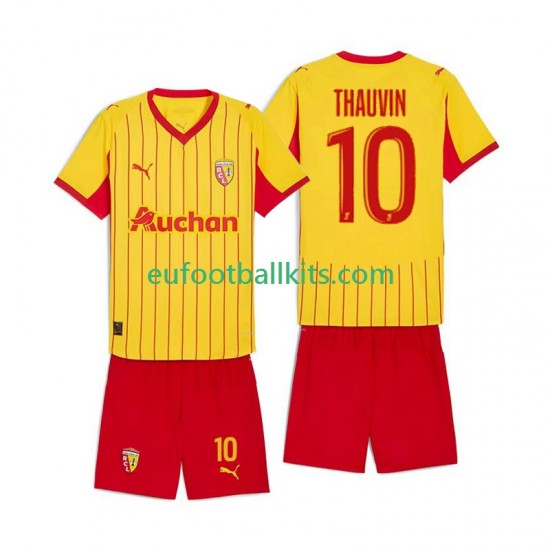 RC Lens Florian Thauvin 10 Home Football Shirts 2025-2026 Kids LS