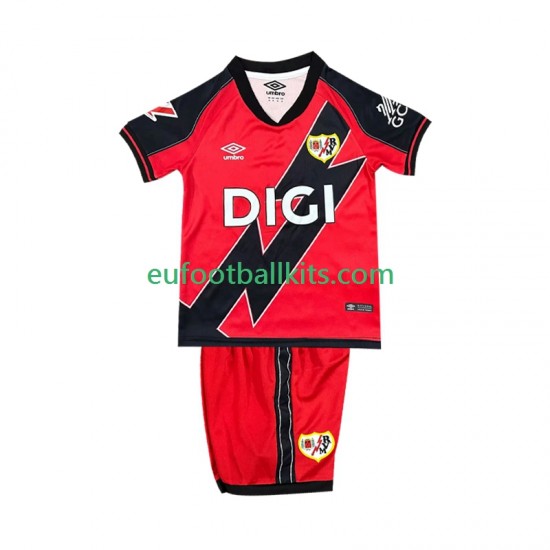 Rayo Vallecano Away Football Shirts 2025-2026 Kids LS