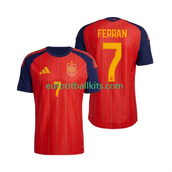 Spain Ferran Torres 7 Home Football Shirts World Cup 2026 Men LS