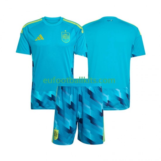 Spain Goalkeeper Home Football Shirts World Cup 2026 Kids LS