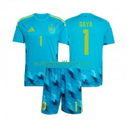 Spain Goalkeeper David Raya 1 Home Football Shirts World Cup 2026 Kids LS