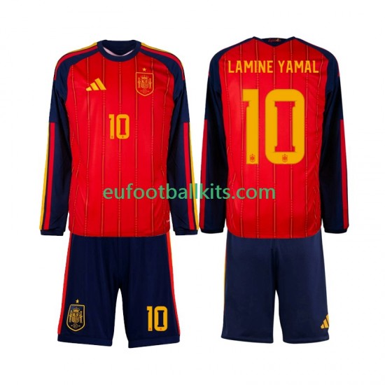 Spain Lamine Yamal 10 Home Football Shirts World Cup 2026 Kids SS
