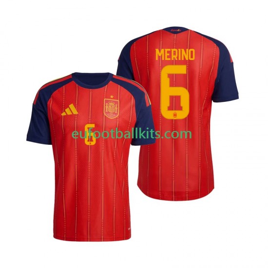 Spain Mikel Merino 6 Home Football Shirts World Cup 2026 Men LS