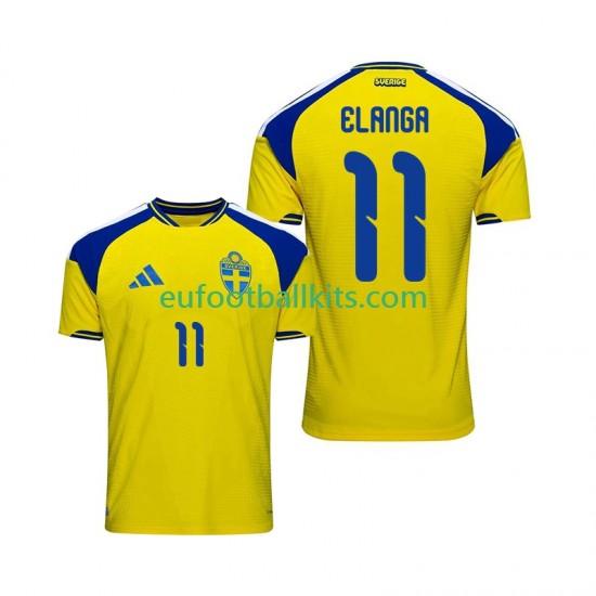 Sweden Anthony Elanga 11 Home Football Shirts 2026 Men LS