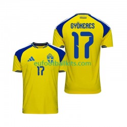 Sweden Viktor Gyokeres 17 Home Football Shirts 2026 Men LS