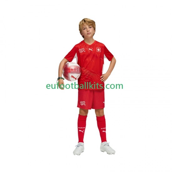Switzerland Home Football Shirts World Cup 2026 Kids LS