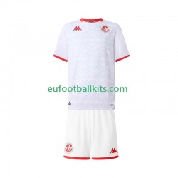 Tunisia Away Football Shirts 2025 Kids LS