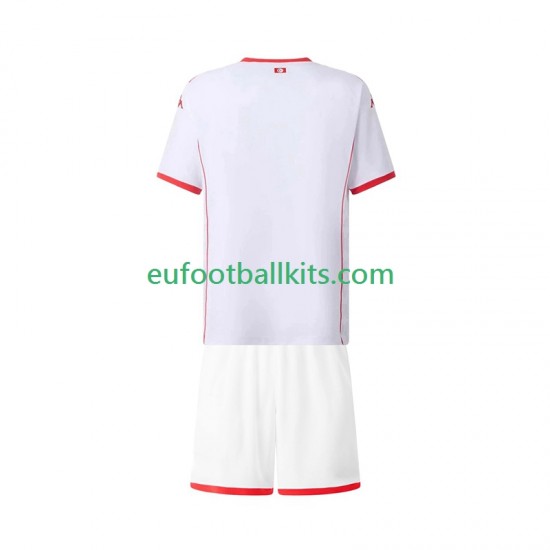 Tunisia Away Football Shirts 2025 Kids LS