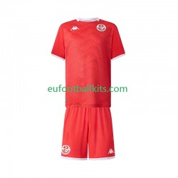 Tunisia Home Football Shirts 2025 Kids LS