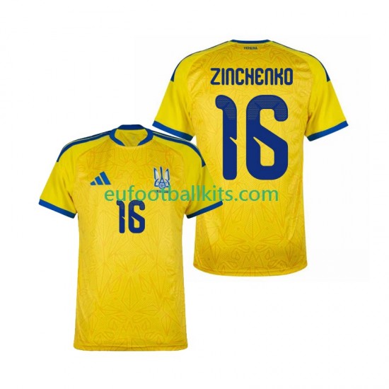 Ukraine Oleksandr Zinchenko 16 Home Football Shirts World Cup 2026 Men LS