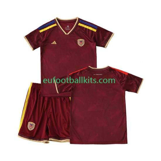 Venezuela Home Football Shirts 2026 Kids LS