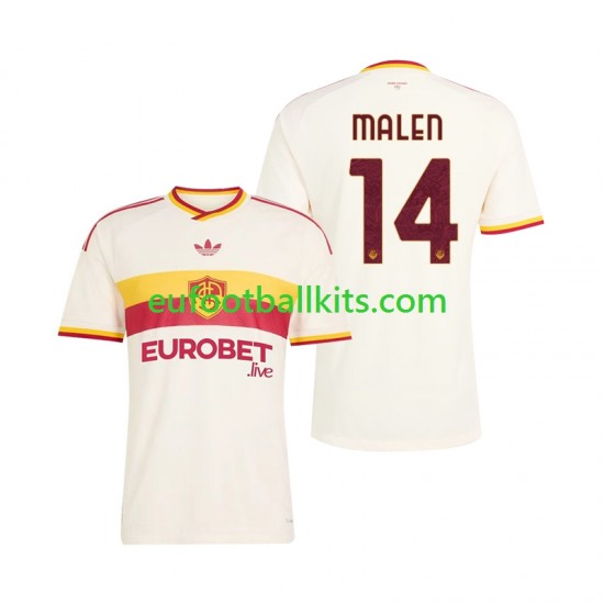 AS Roma Donyell Malen 14 Away Football Shirts 2026-2027 Men LS