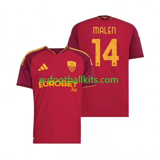 AS Roma Donyell Malen 14 Home Football Shirts 2026-2027 Men LS