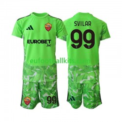 AS Roma Goalkeeper Mile Svilar 99 Home Football Shirts 2026-2027 Kids LS