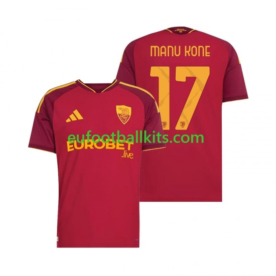 AS Roma Manu Kone 17 Home Football Shirts 2026-2027 Men LS