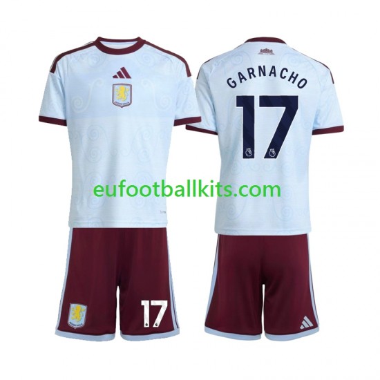 Aston Villa Alejandro Garnacho 17 Third Football Shirts 2026-2027 Kids LS
