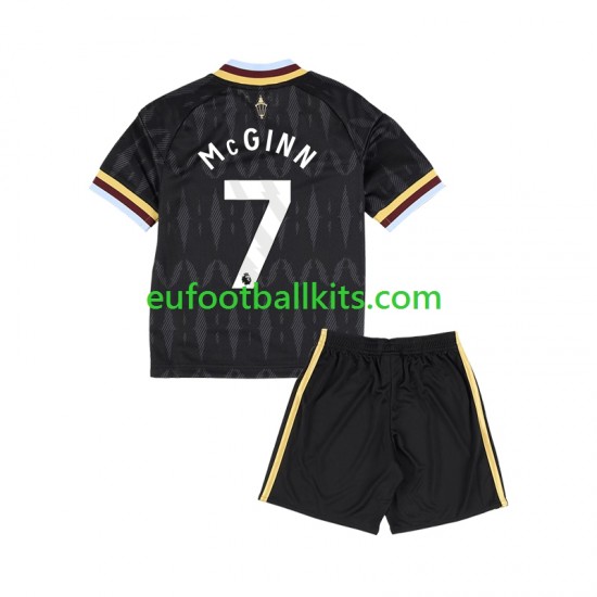 Aston Villa John McGinn 7 Away Football Shirts 2026-2027 Kids LS
