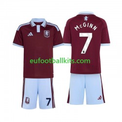 Aston Villa John McGinn 7 Home Football Shirts 2026-2027 Kids LS