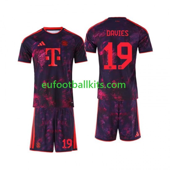 Bayern Munich Alphonso Davies 19 Third Football Shirts 2026-2027 Kids LS