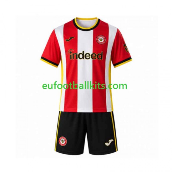 Brentford Home Football Shirts 2026-2027 Kids LS
