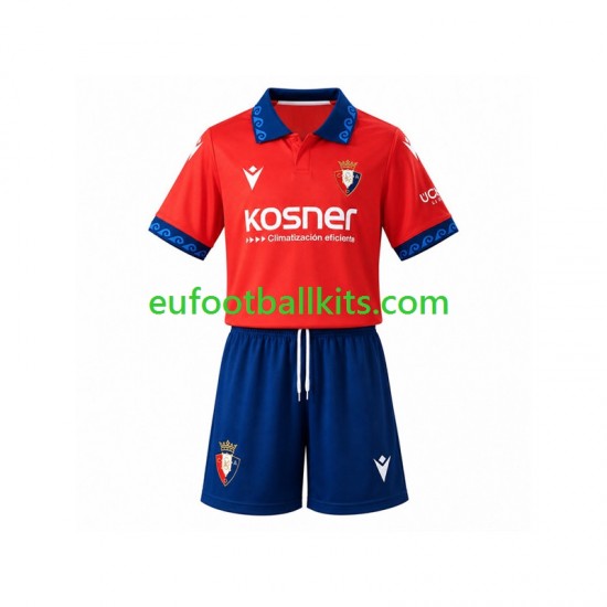 CA Osasuna Home Football Shirts 2026-2027 Kids LS