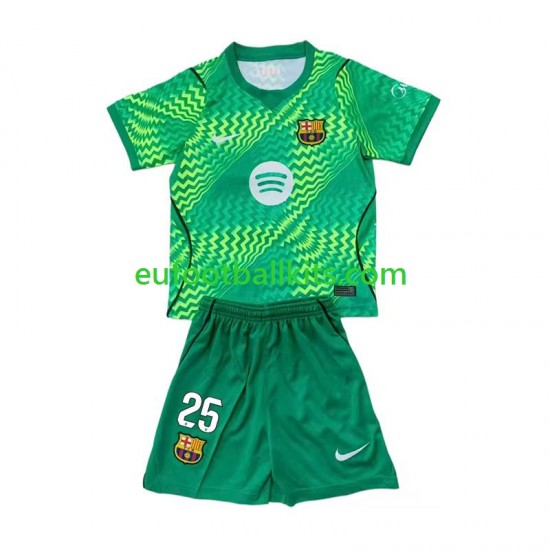 FC Barcelona Goalkeeper Dominik Livakovic 25 Home Football Shirts 2026-2027 Kids LS