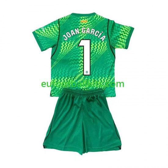 FC Barcelona Goalkeeper Joan Garcia 1 Home Football Shirts 2026-2027 Kids LS