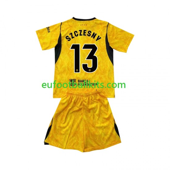 FC Barcelona Goalkeeper Wojciech Szczesny 13 Fourth Football Shirts 2026-2027 Kids LS