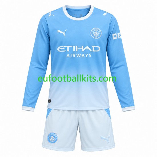 Manchester City Home Football Shirts 2026-2027 Kids SS