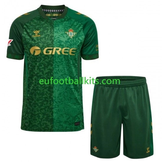 Real Betis Away Football Shirts 2026-2027 Kids LS