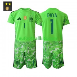 Spain Goalkeeper David Raya 1 Third Football Shirts 2026-2027 Kids LS
