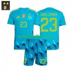 Spain Goalkeeper Unai Simon 23 Home Football Shirts 2026-2027 Kids LS