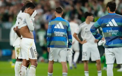 Real Madrid 1-1 draw, trailing Barcelona by 8 points