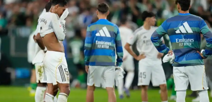 Real Madrid 1-1 draw, trailing Barcelona by 8 points