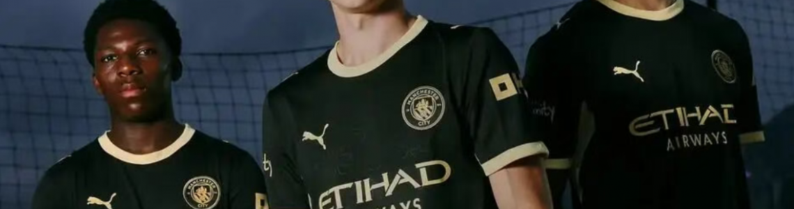 PUMA Creates Manchester City's Black-and-Gold Away Jersey PUMA Creates Manchester City's Black-and-Gold Away Jersey