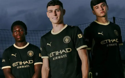 PUMA Creates Manchester City's Black-and-Gold Away Jersey
