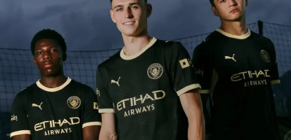 PUMA Creates Manchester City's Black-and-Gold Away Jersey