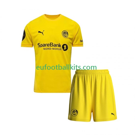 FK Bodo Glimt Home Football Shirts 2025 Kids LS