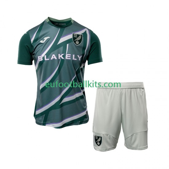 Norwich City Away Football Shirts 2025-2026 Kids LS