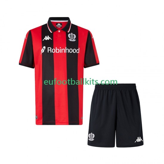 OGC Nice Home Football Shirts 2025-2026 Kids LS