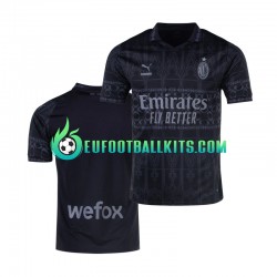 AC Milan Blackcolor Fourth Football Shirts 2023-2024 Men LS