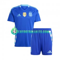 Argentina Bluecolor Away Football Shirts Copa America 2024 Kids LS