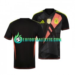 Argentina Goalkeeper Blackcolor Home Football Shirts Copa America 2024 Men LS