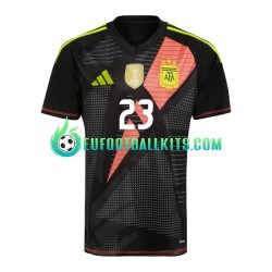 Argentina Goalkeeper Emiliano Martinez 23 Blackcolor Home Football Shirts Copa America 2024 Men LS