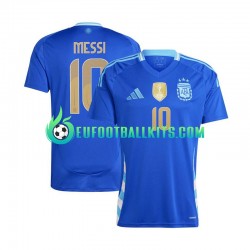 Argentina Lionel Messi 10 Bluecolor Away Football Shirts Copa America 2024 Men LS